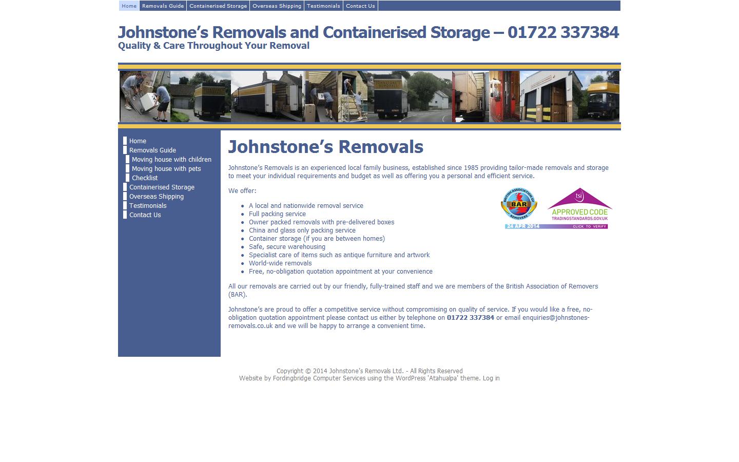 Johnstone''s Removals Website