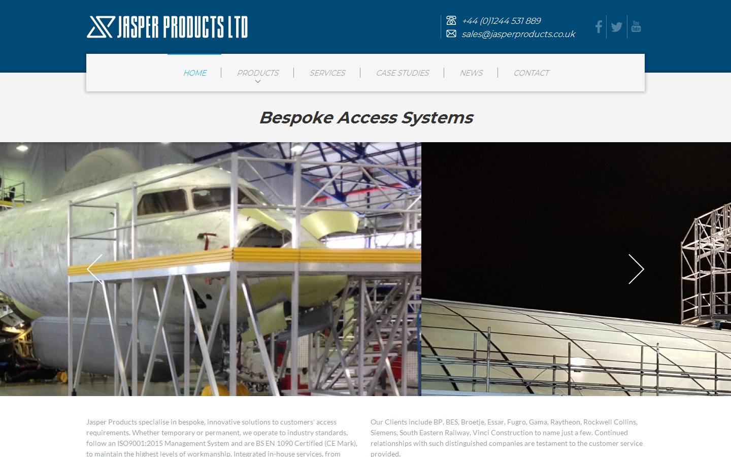 Jasper Products Website