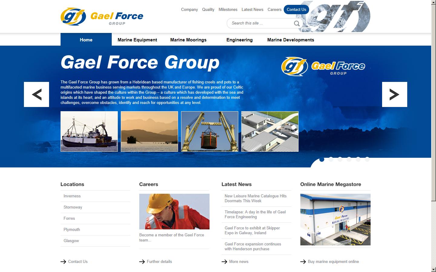 Gael Force Marine Website