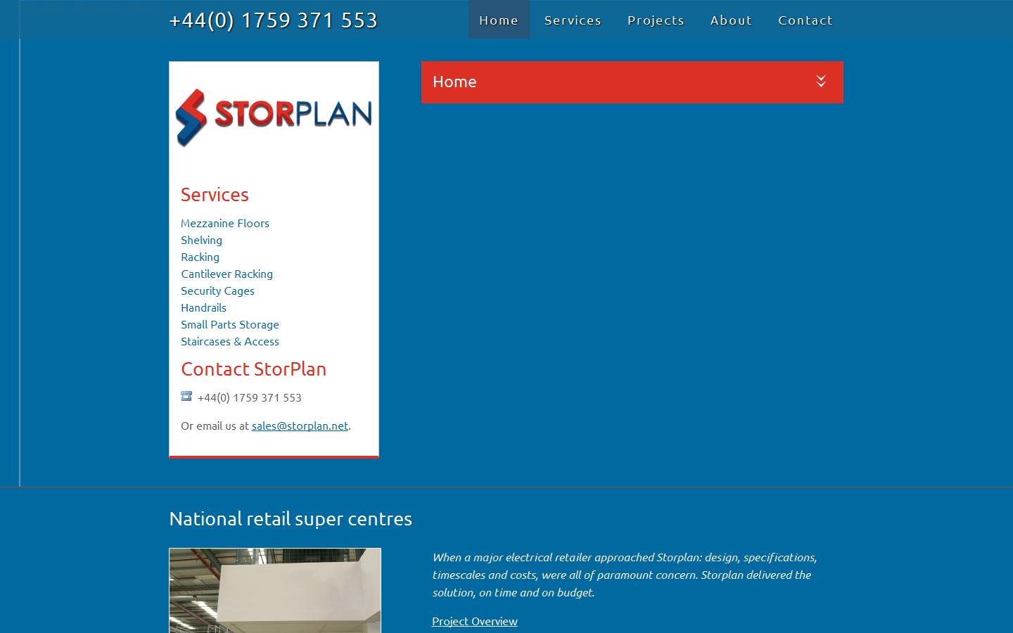 Storplan Ltd Website