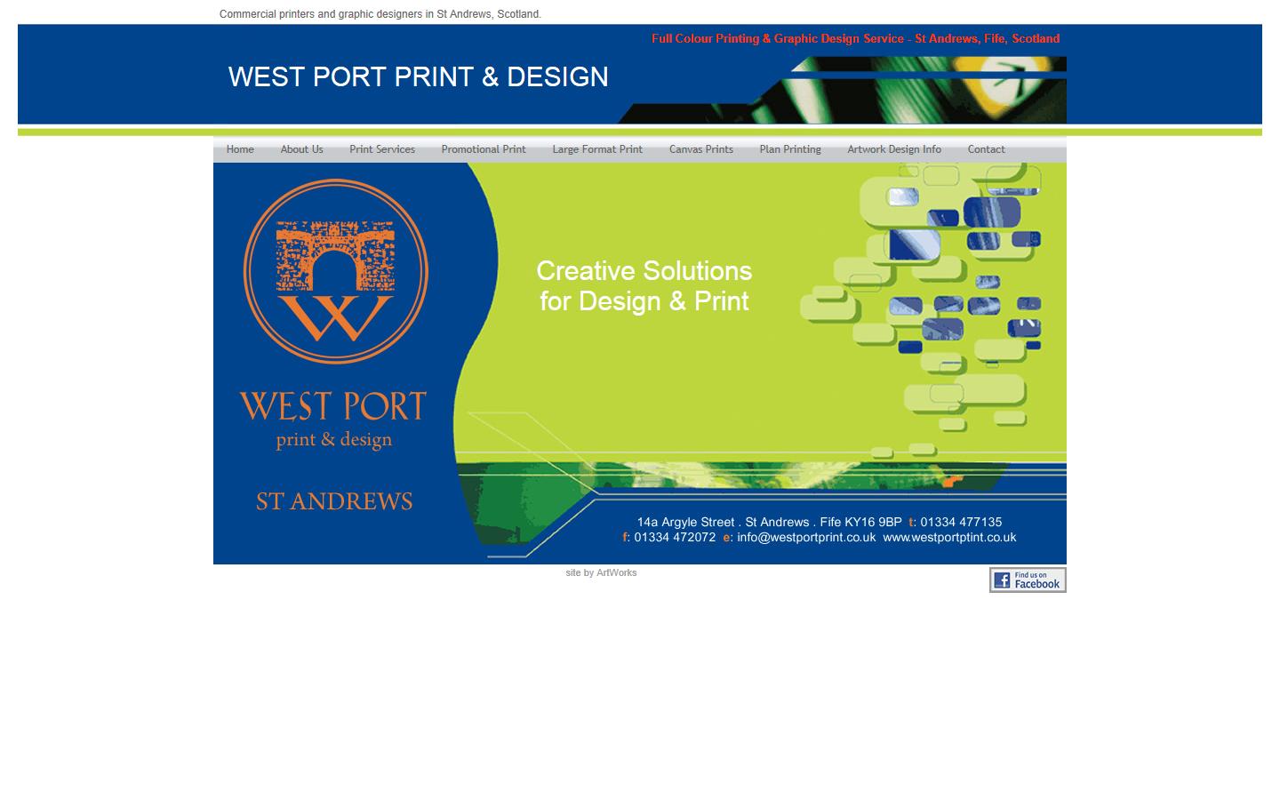 West Port Print & Design Limited Website
