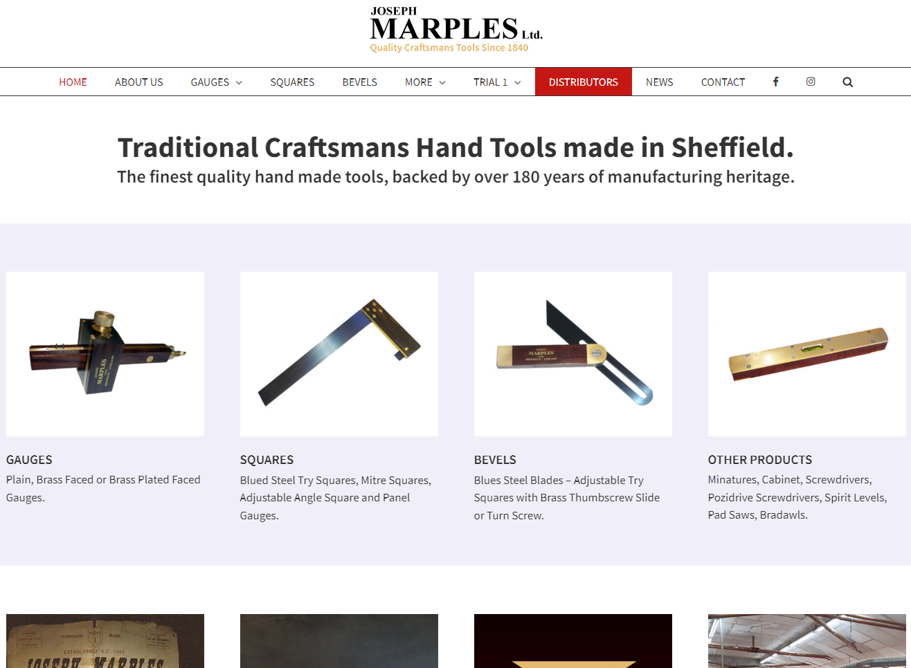 Joseph Marples Ltd Website