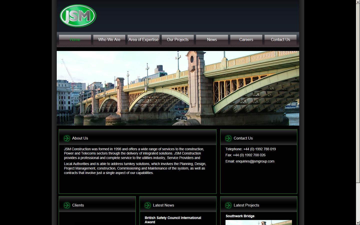 JSM Construction Ltd Website