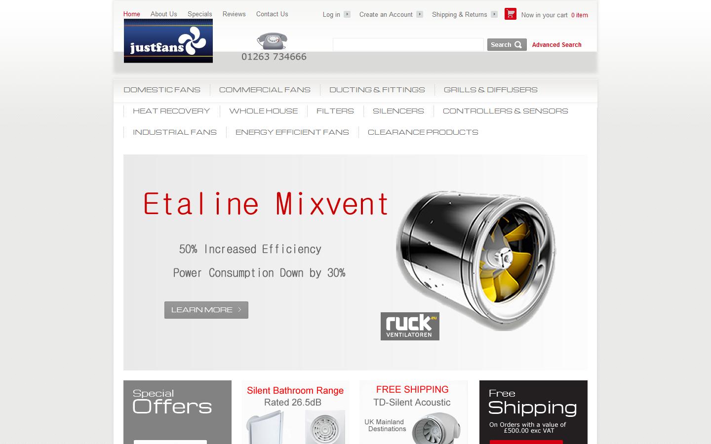 Just Fans Ltd Website