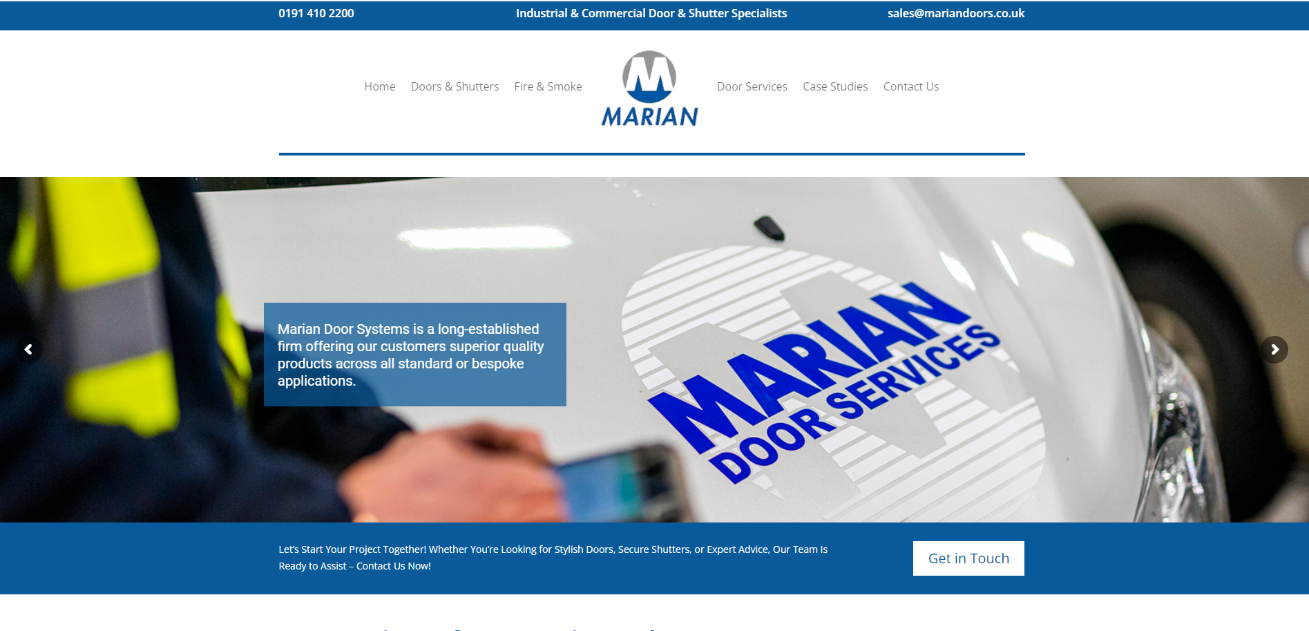 Marian Doors Website