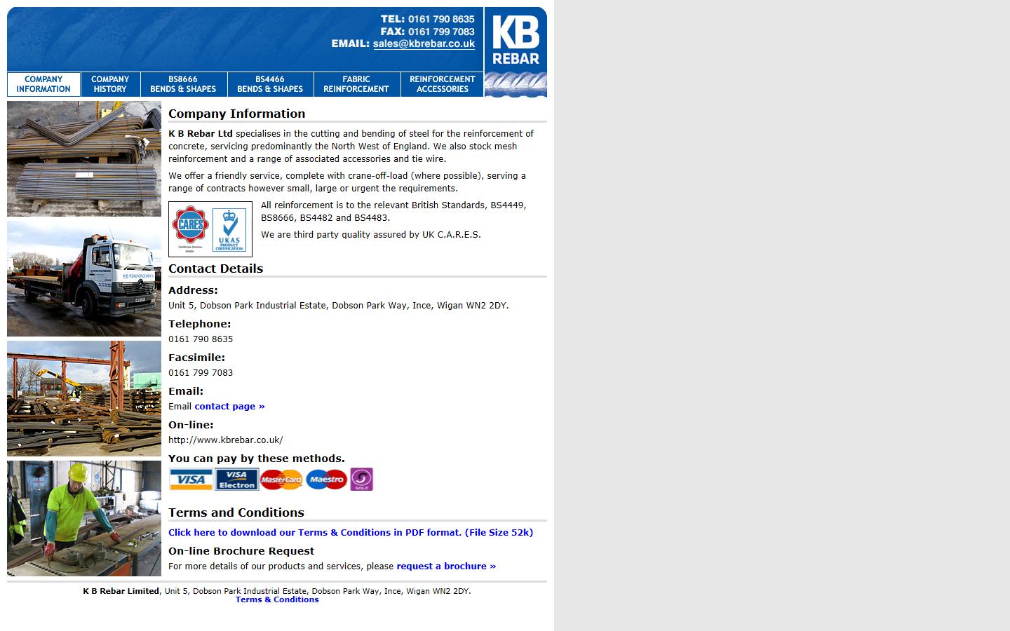 K B Rebar Ltd Website