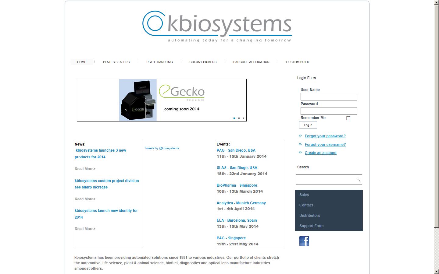 KBiosystems Ltd Website