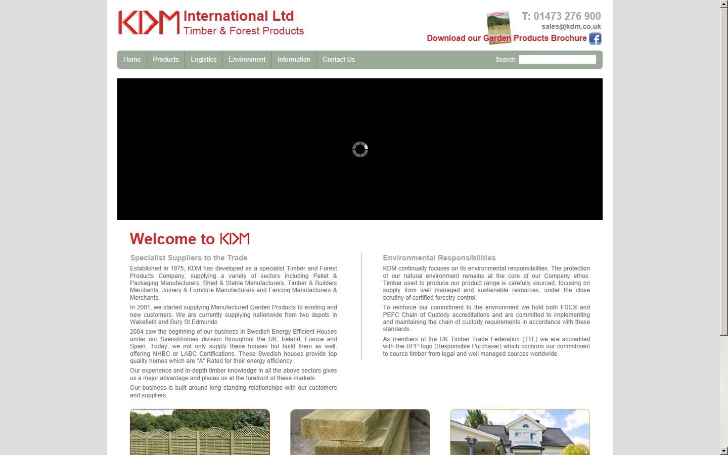KDM International Ltd Website