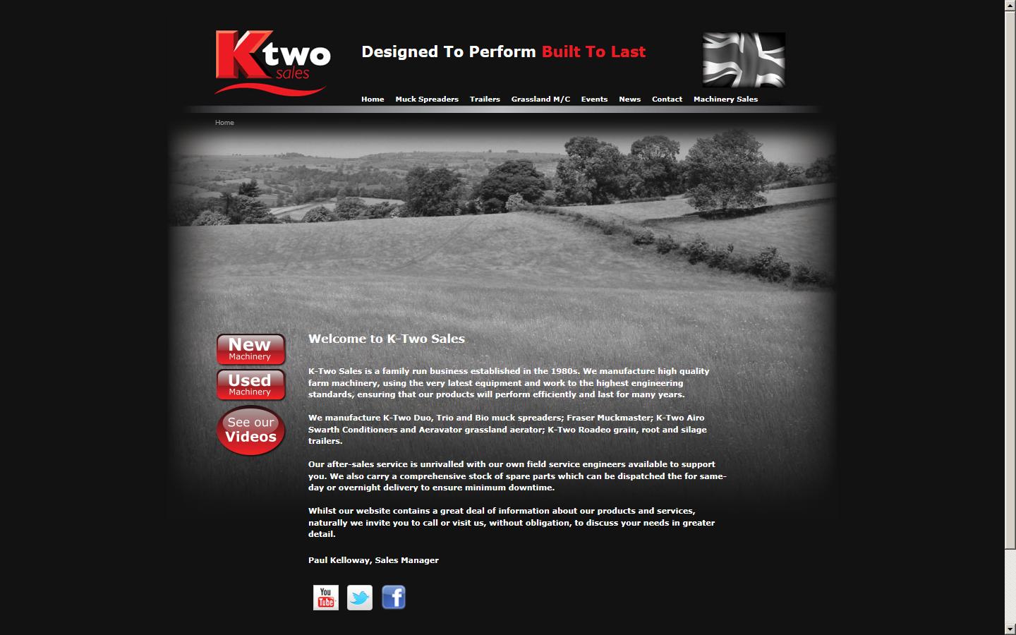 K Two Sales Website