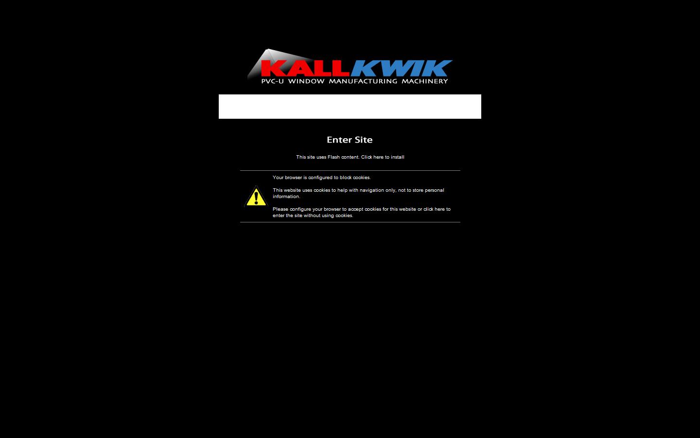 KALLKWIK Machinery Website