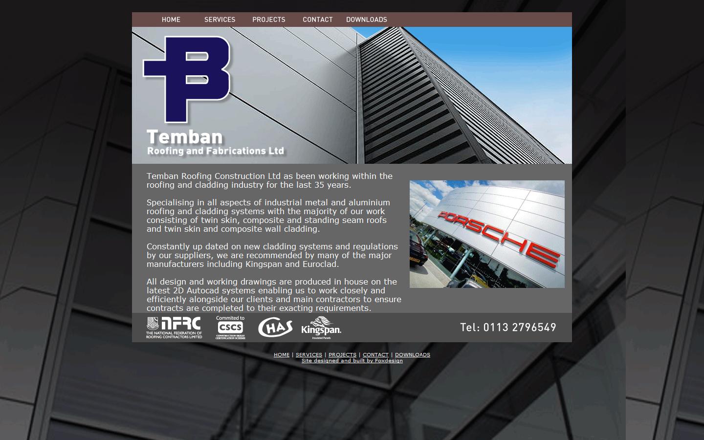 Temban Roofing Ltd Website