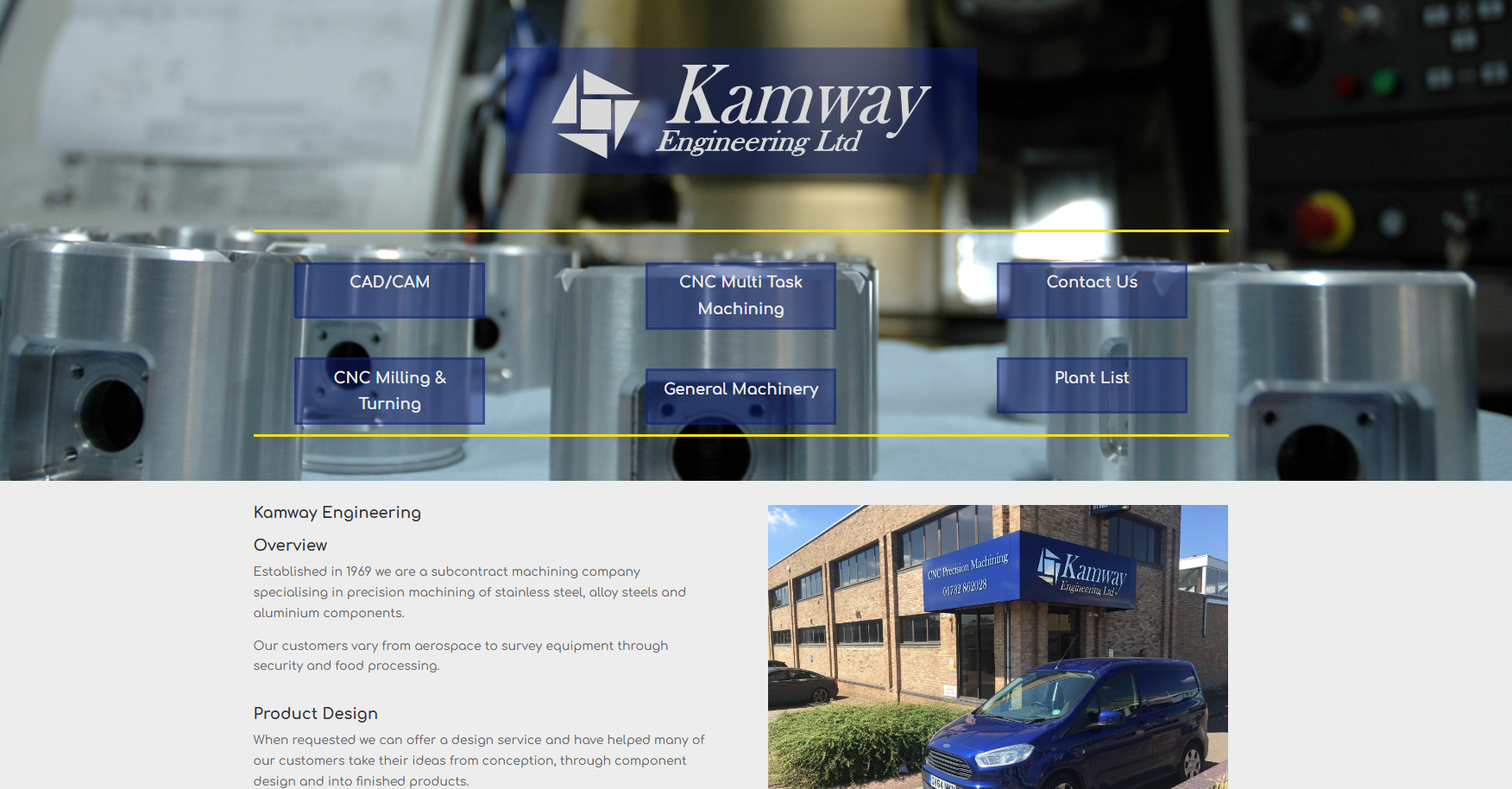 Kamway Engineering Ltd Website