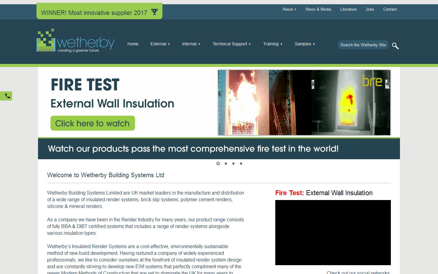 Wetherby Building Systems Website