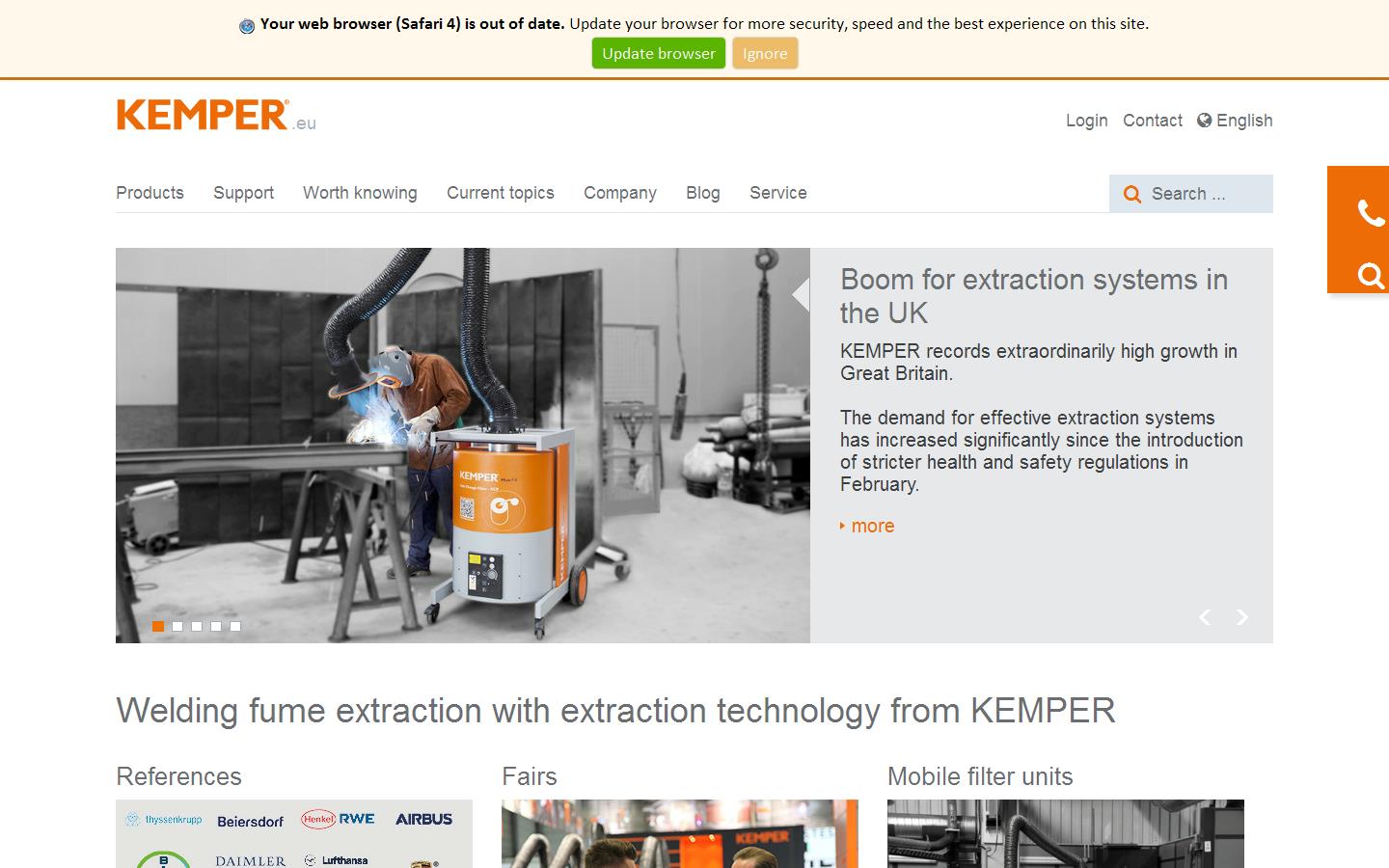 KEMPER (U.K.) Ltd. Website