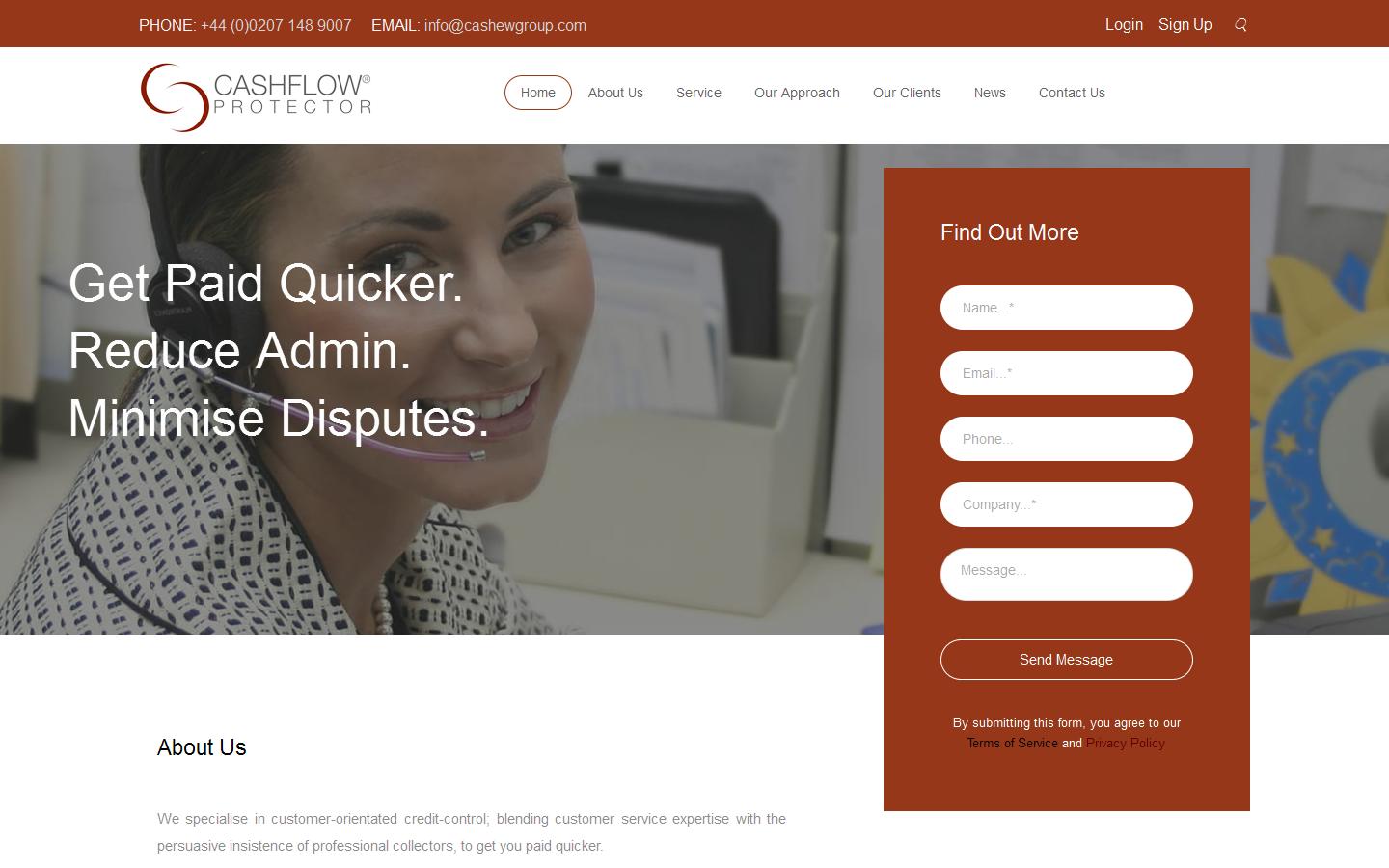 Cashflow Protector Ltd Website