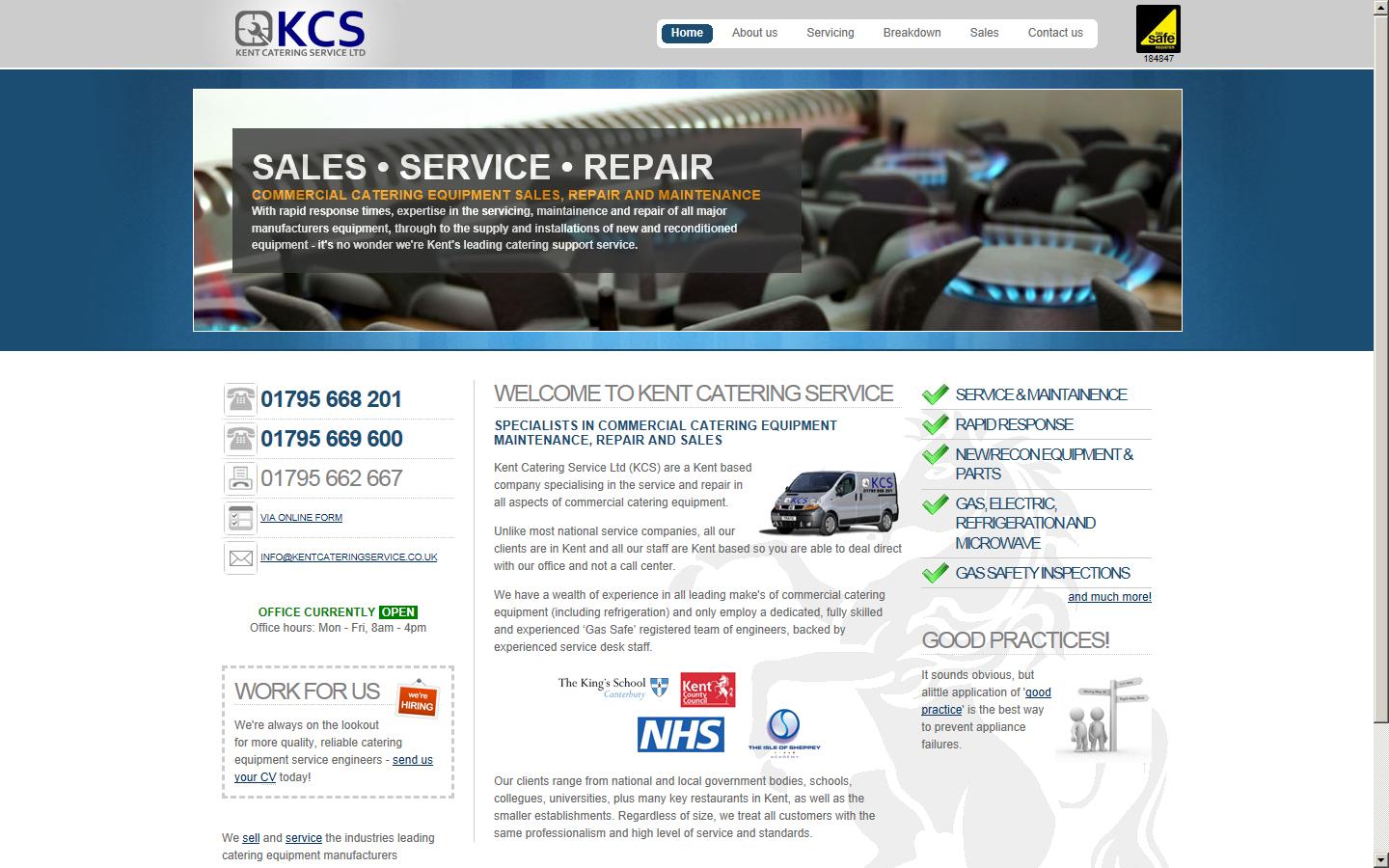 Kent Catering Service Ltd Website