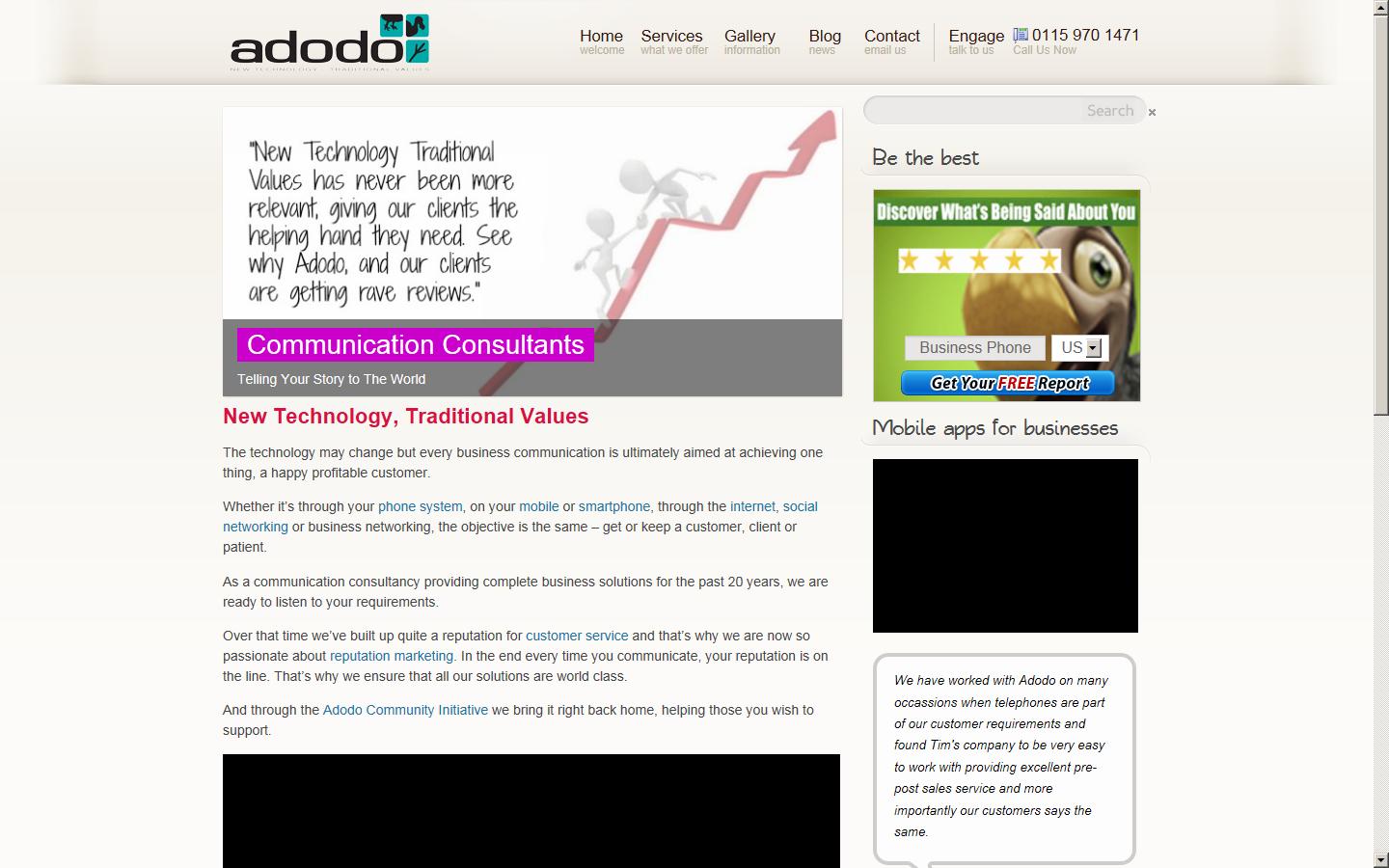 Adodo Consultancy Services Ltd Website