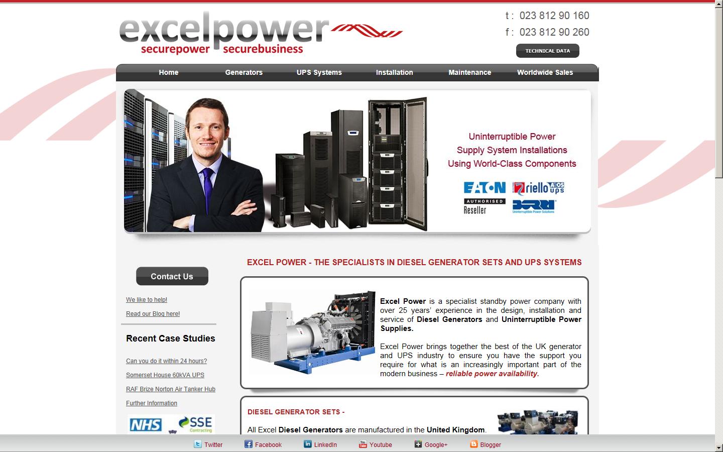 Excel Power Ltd Website