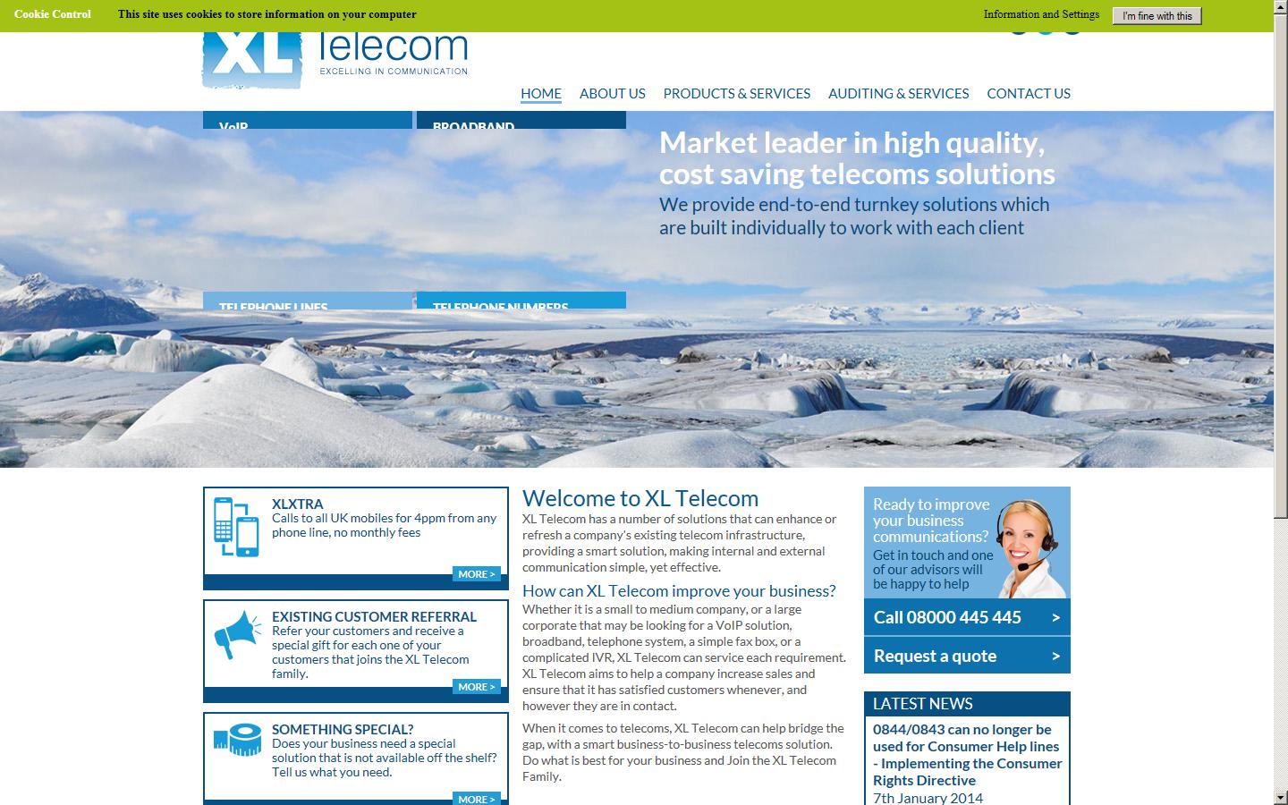 XL Telecom Limited Website