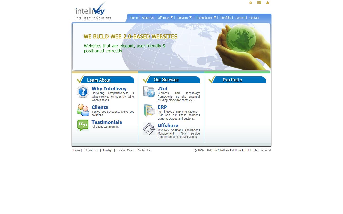 Intellivey Solutions Ltd Website