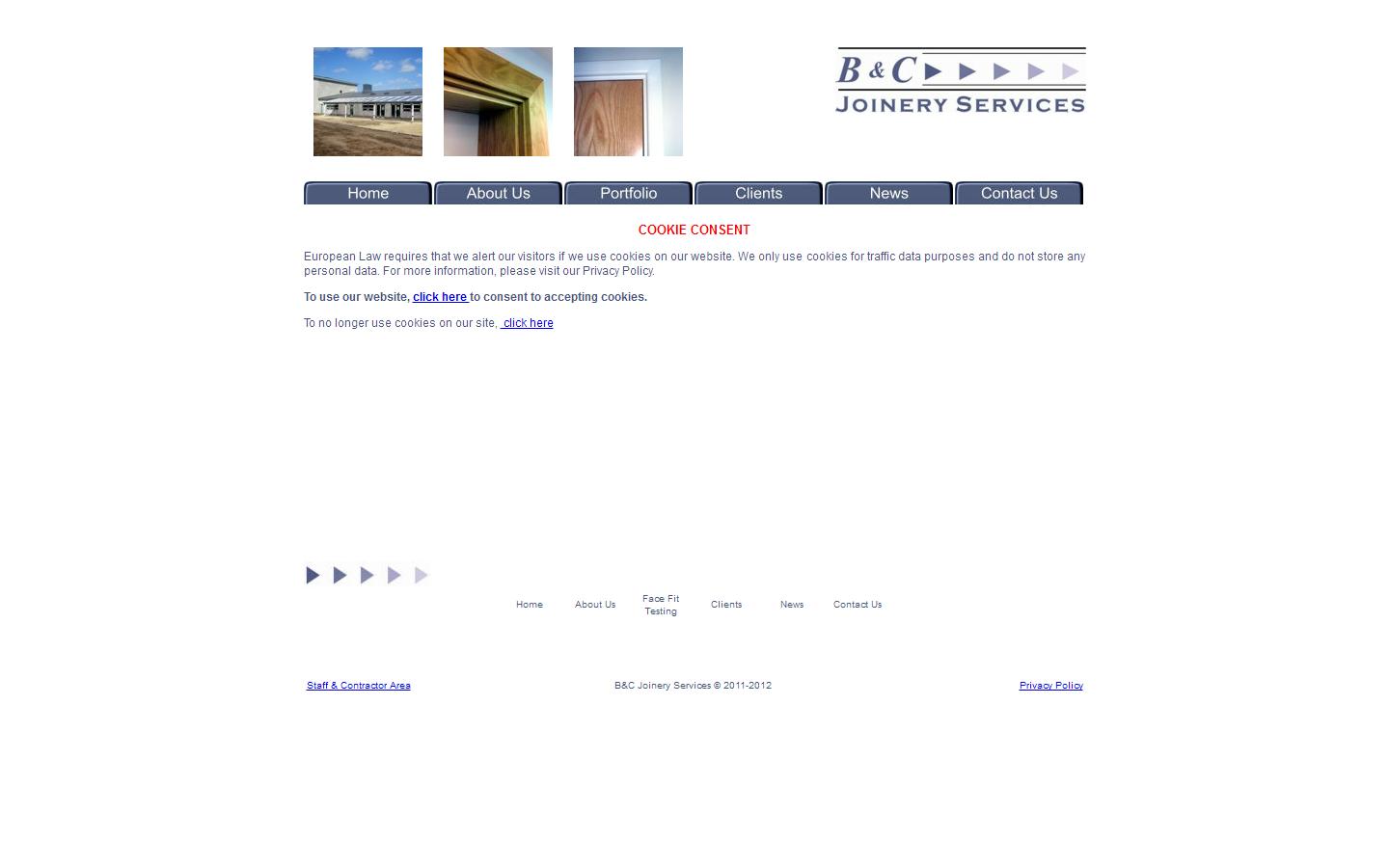 B&C Joinery Services Website