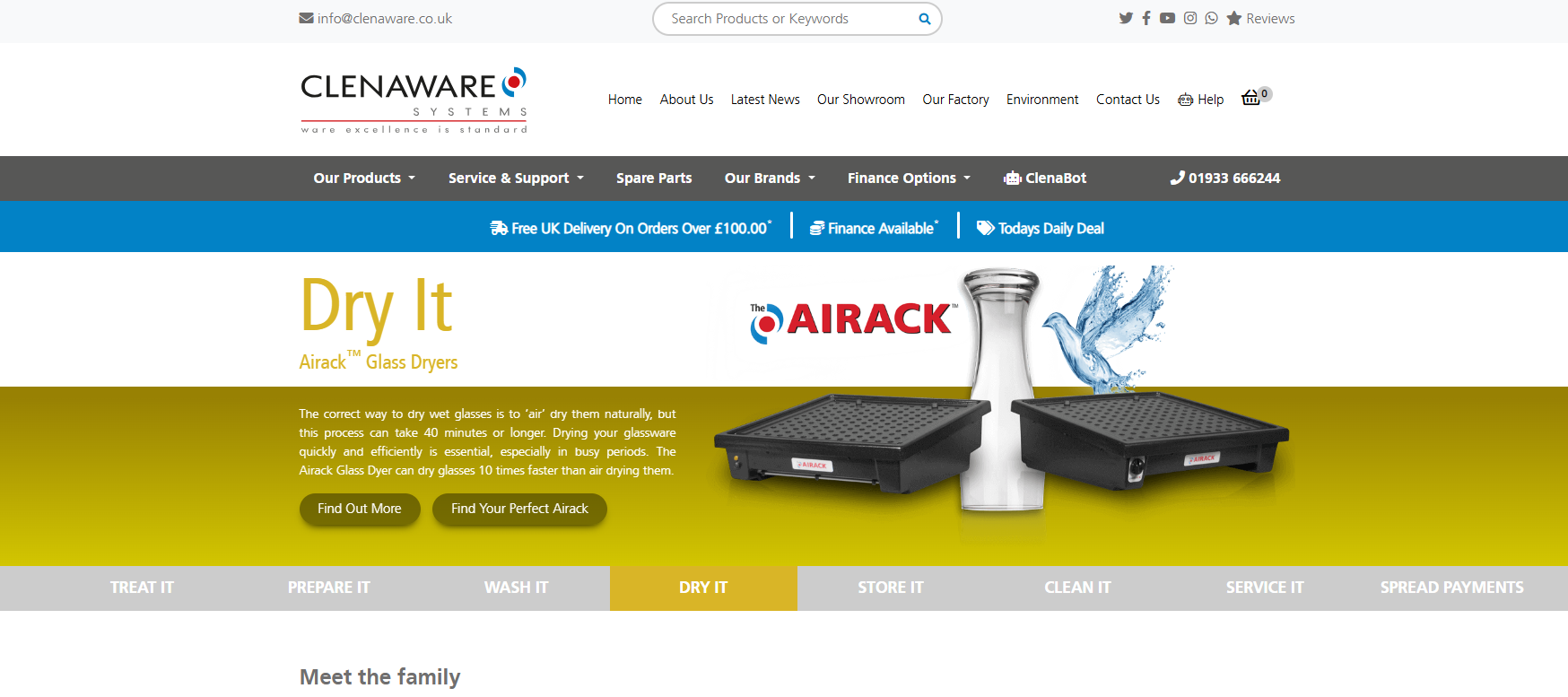Clenaware Systems Ltd Website