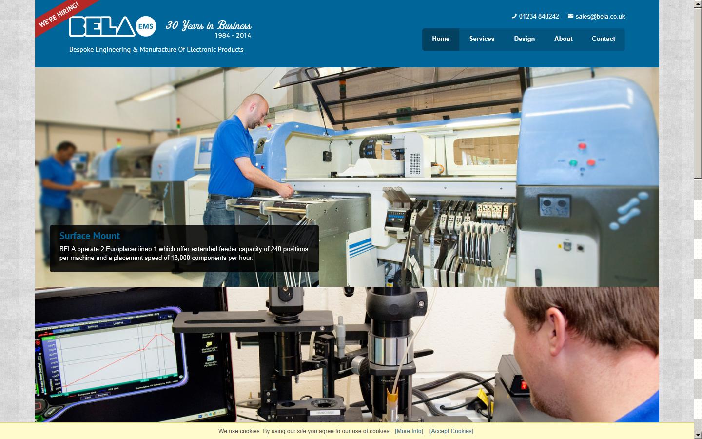 Bela Electronic Designs Ltd Website