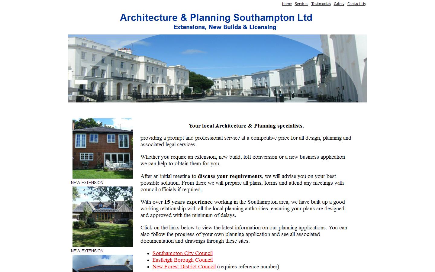 Architecture & Planning Southampton ltd Website