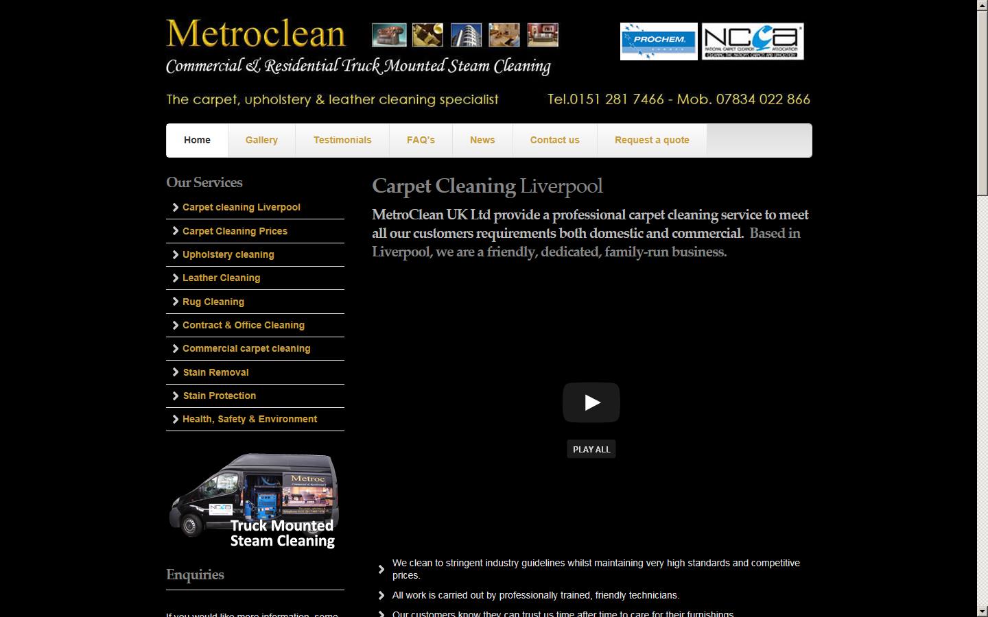 MetroClean Ltd Website