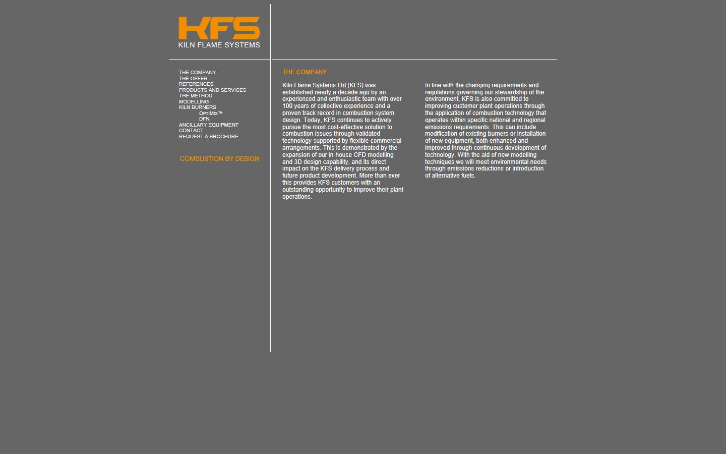 Kiln Flame Systems Ltd Website