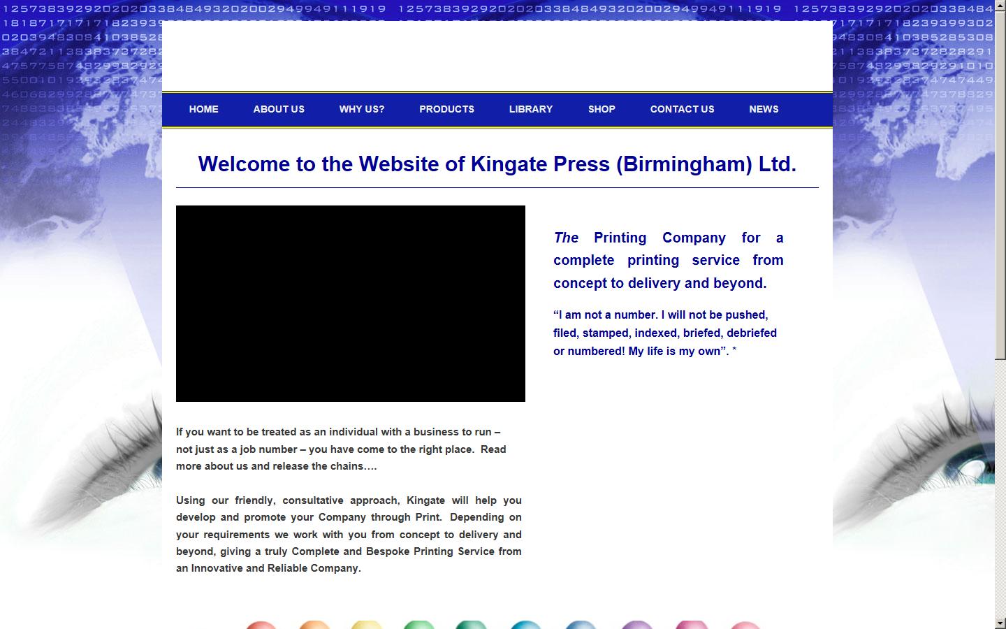 Kingate Press (Birmingham) Ltd Website