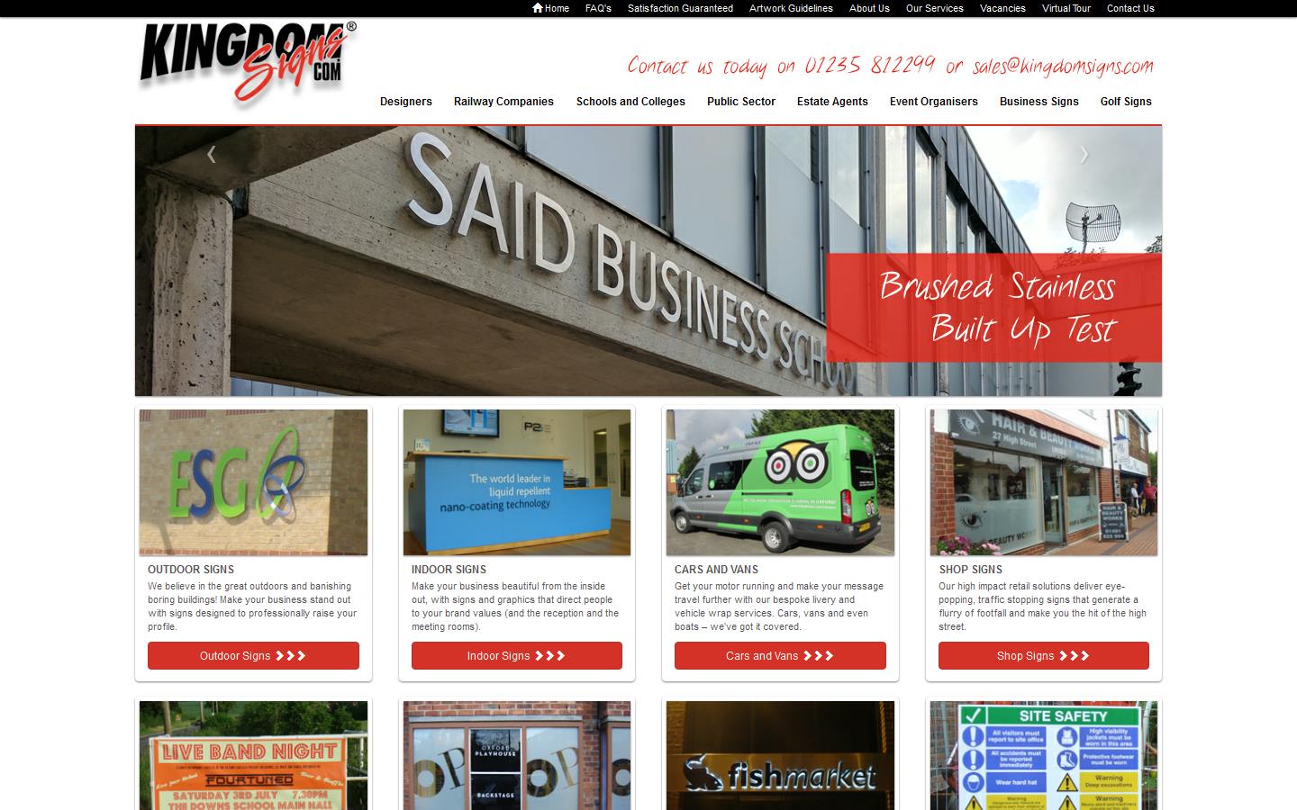 Kingdom Signs Ltd Website