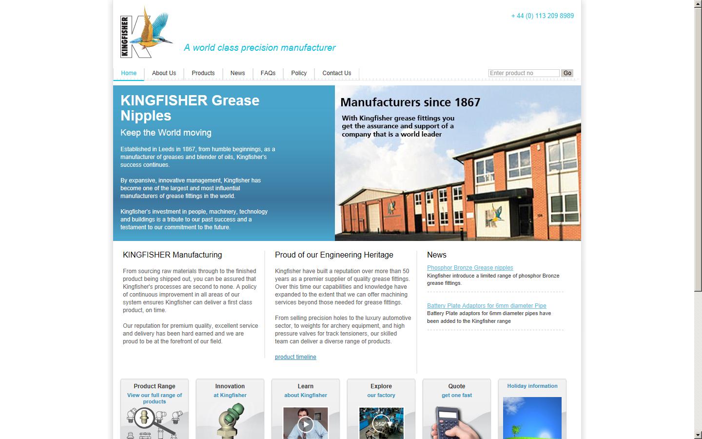 Kingfisher (Lubrication) Limited Website