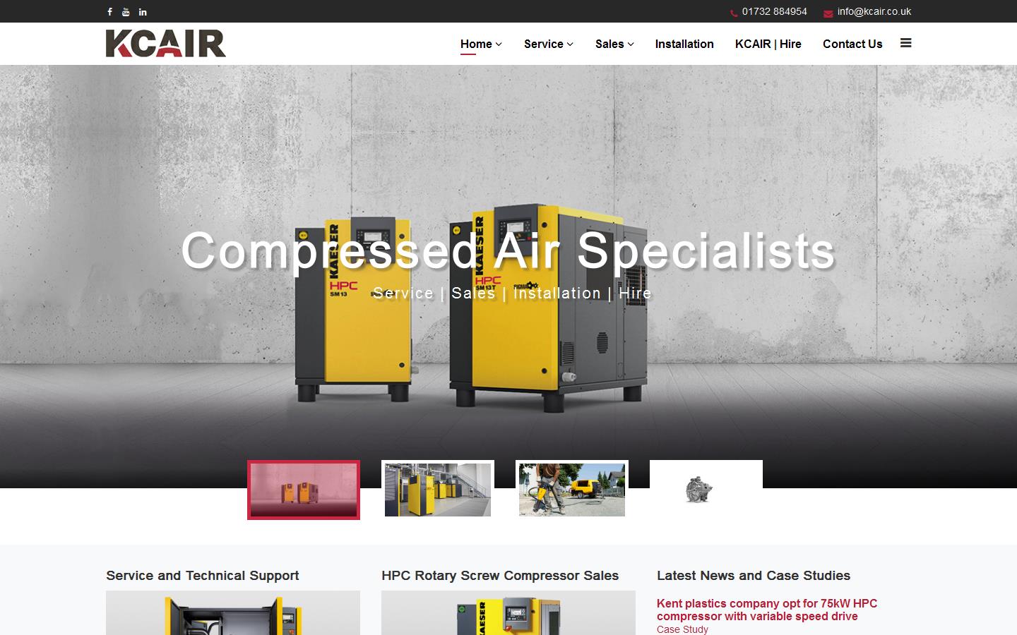 Kingsdown Compressed Air Systems Ltd Website