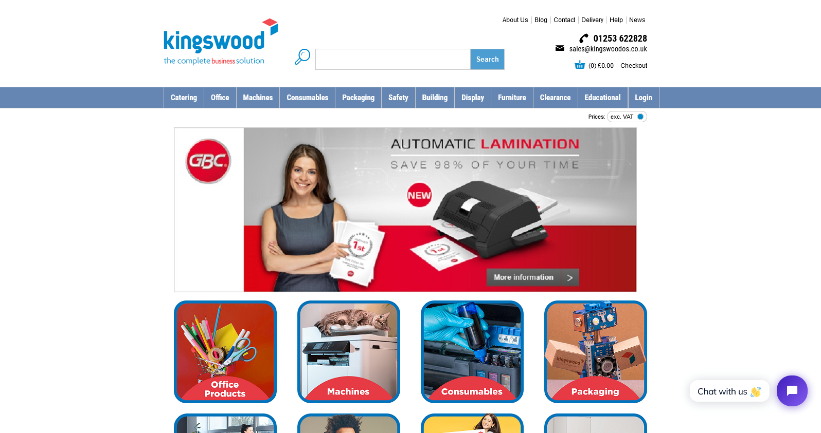 Kingswood Business Supplies Website