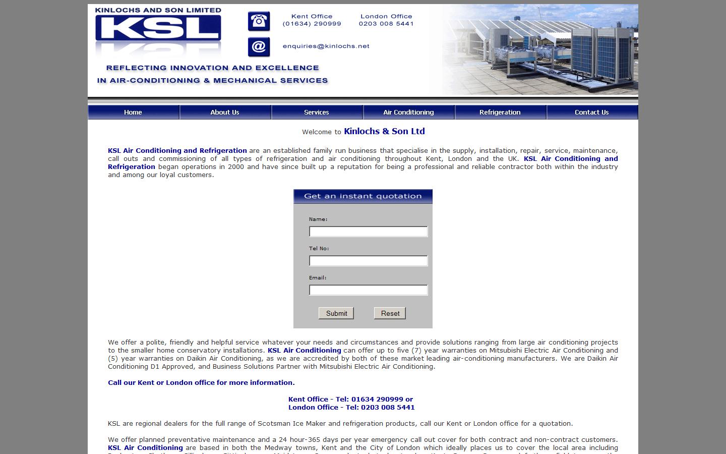 Kinlochs & Son Ltd Website