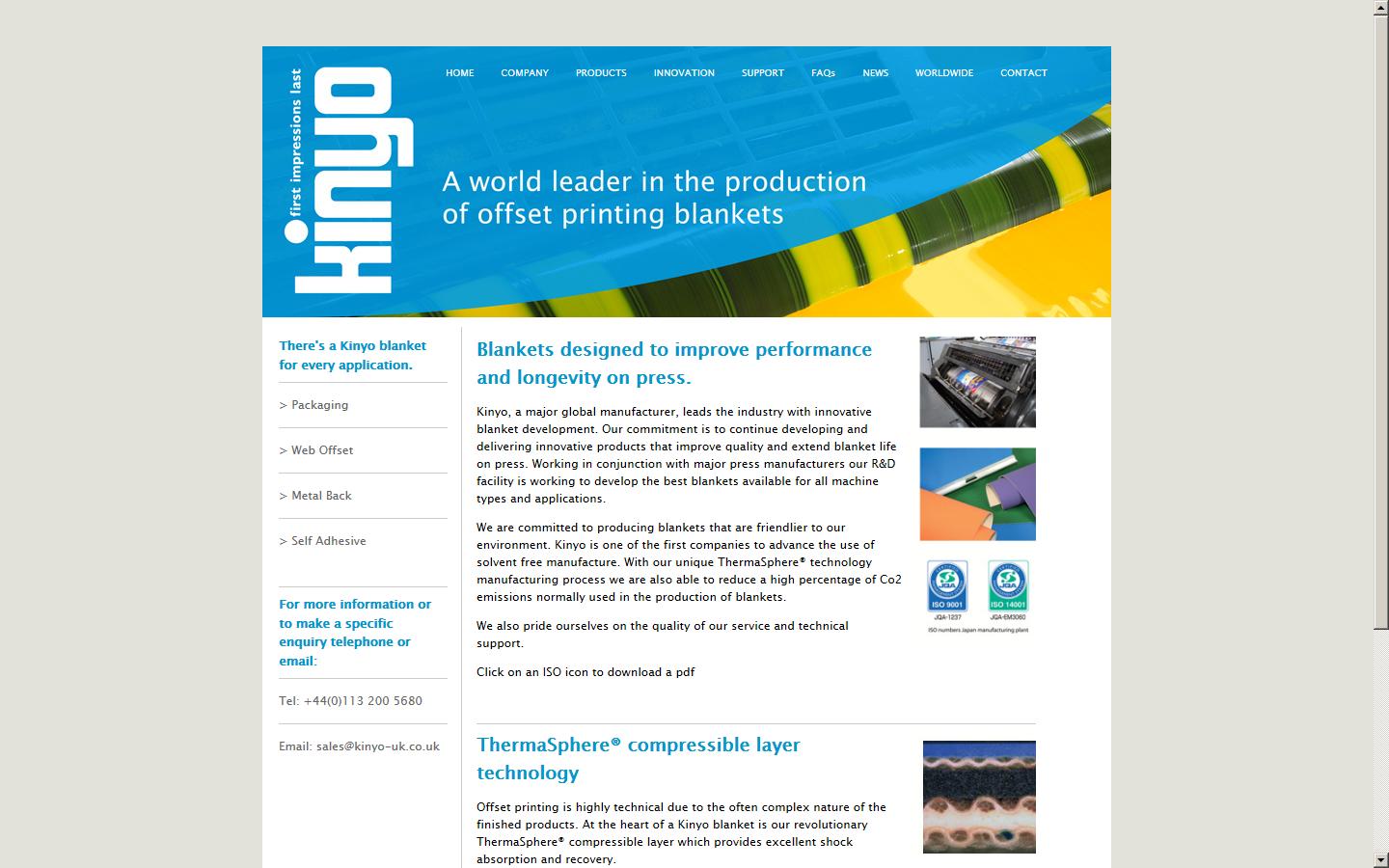 Kinyo UK Ltd Website