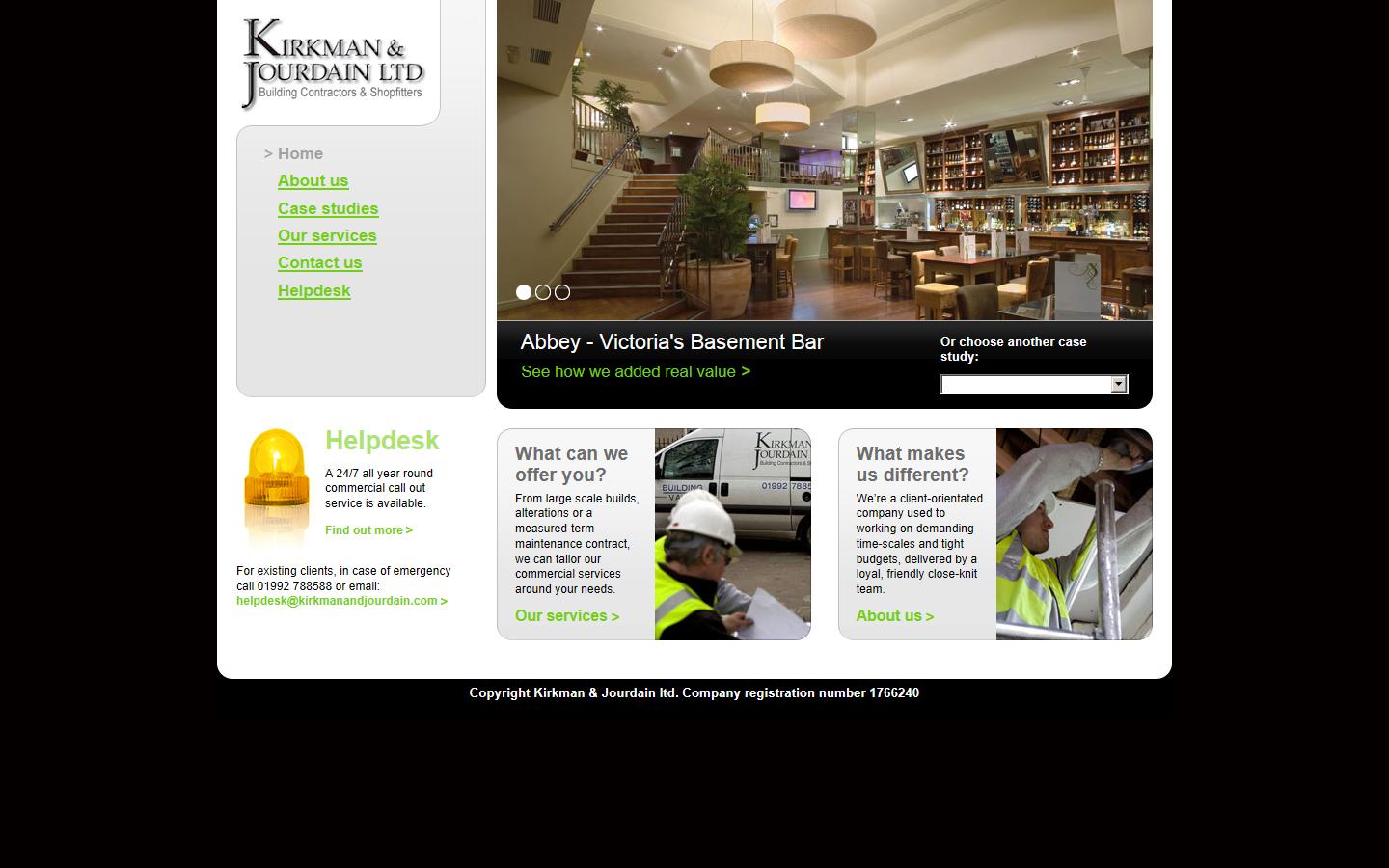 Kirkman & Jourdain Ltd  Website