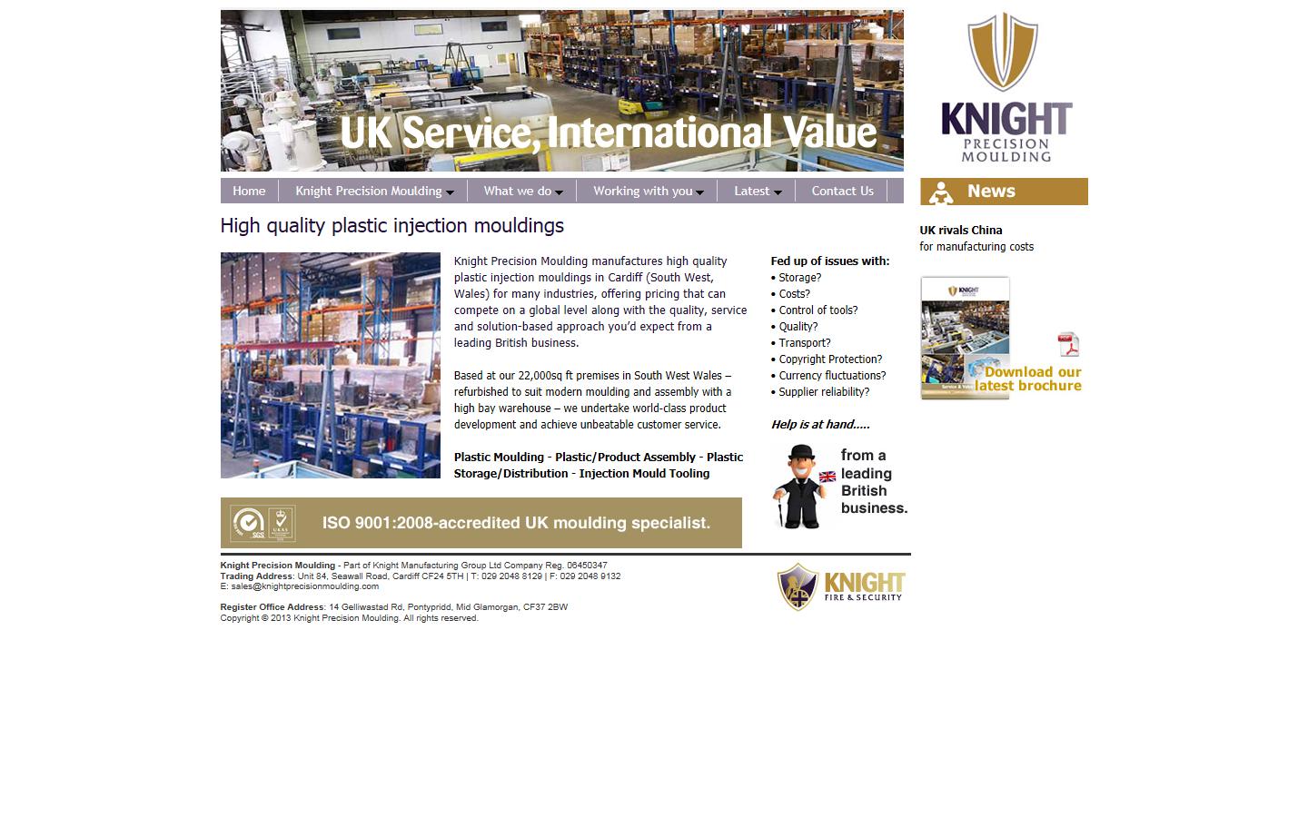 Knight Precision Moulding Ltd Website