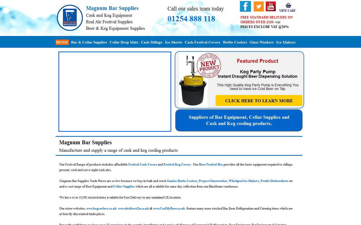 Magnum Bar Supplies Ltd Website