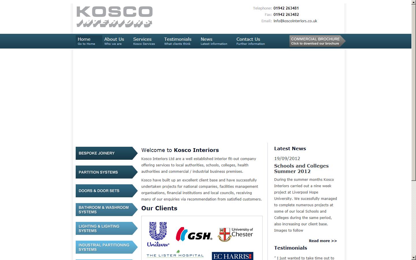 Kosco Interiors Website