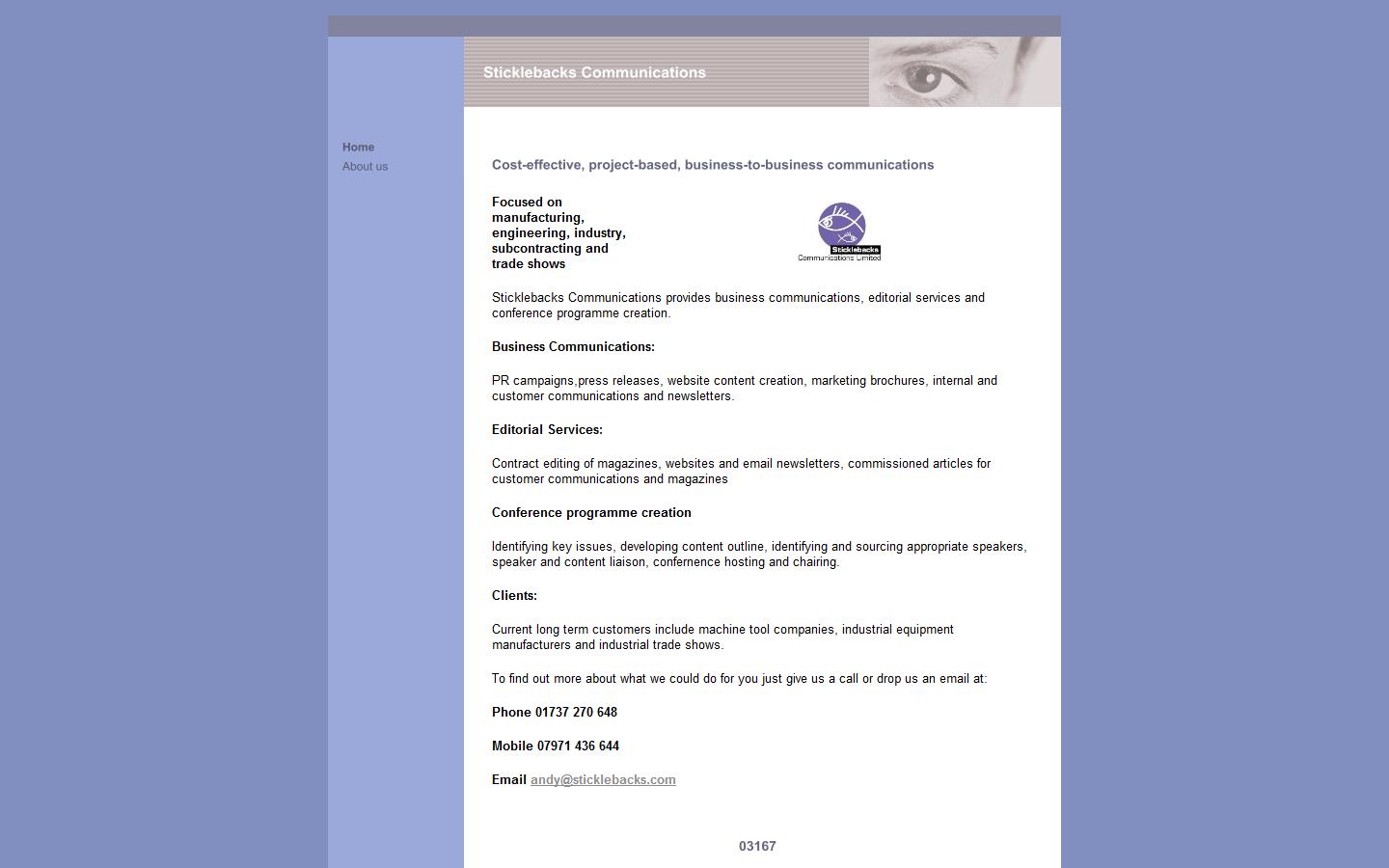 Sticklebacks Communications Website