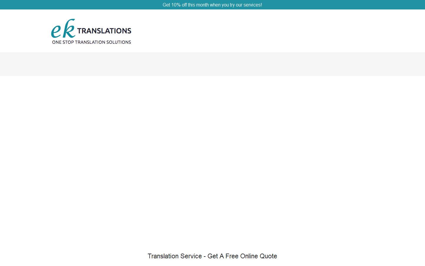 EK Translations Website