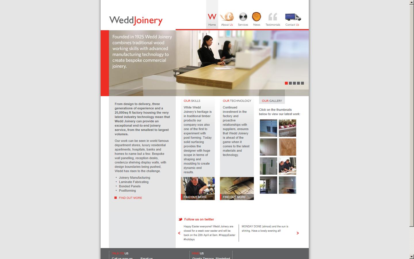 Wedd Joinery Website