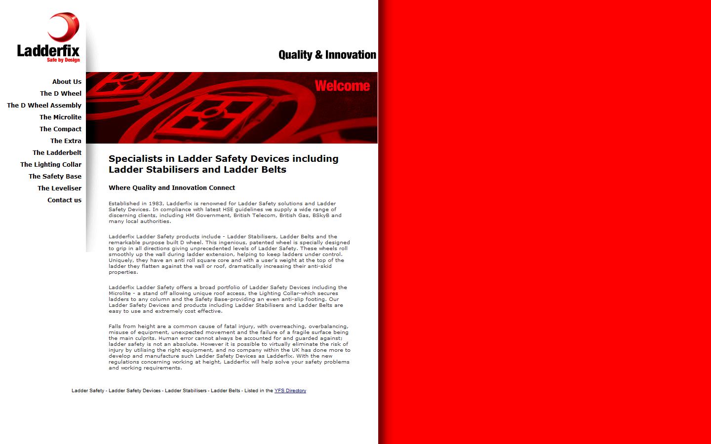 Ladderfix Ltd Website