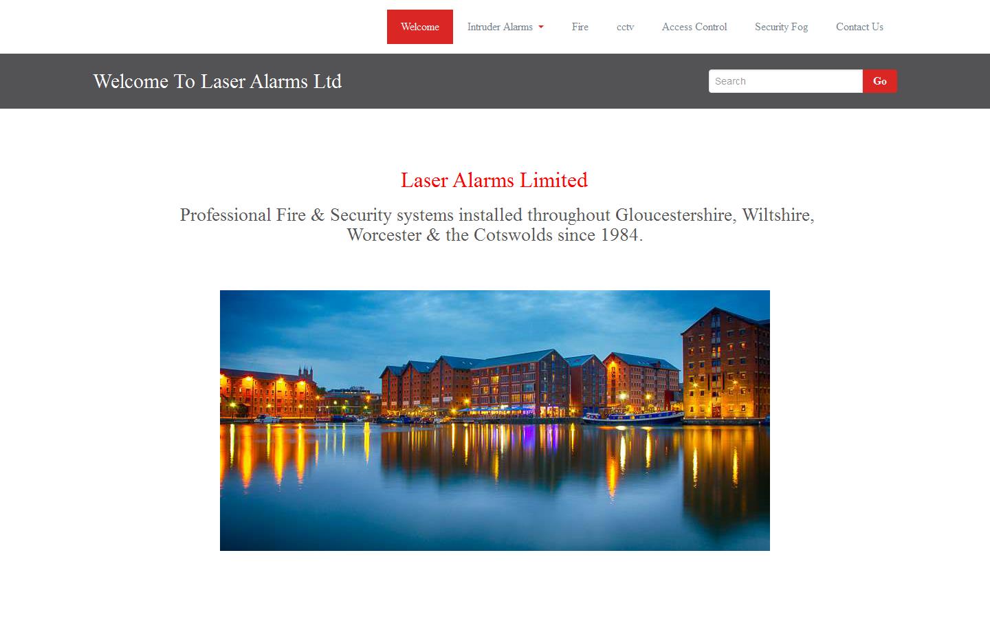 Laser Alarms Ltd Website