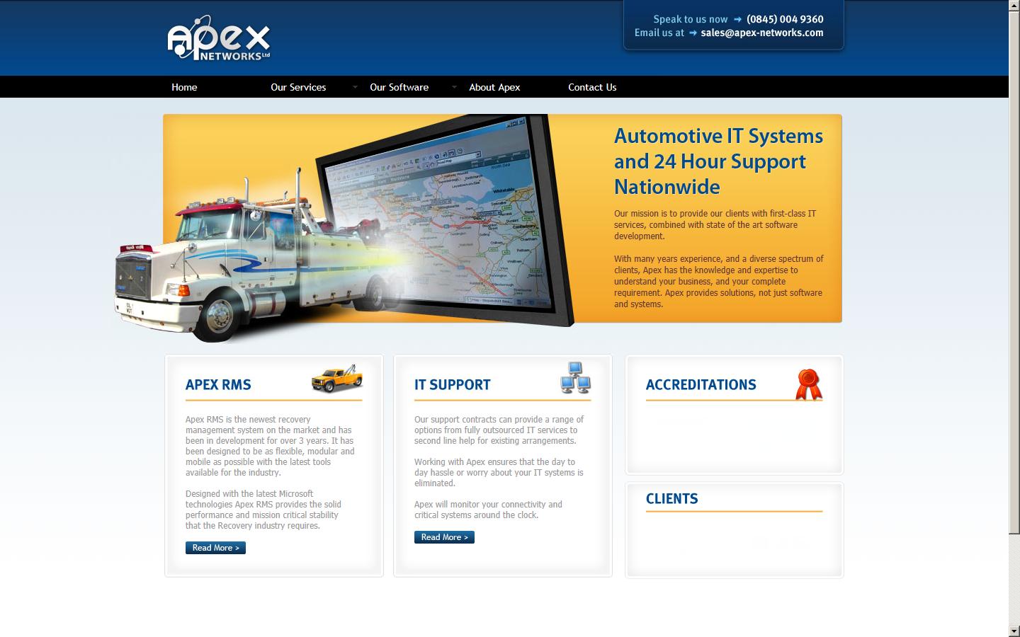 Apex Networks Ltd Website