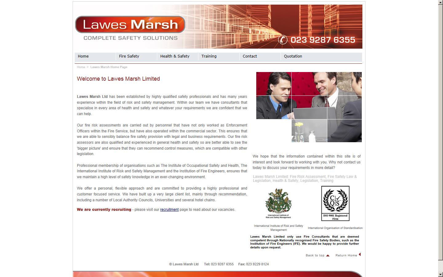 Lawes Marsh Ltd Website