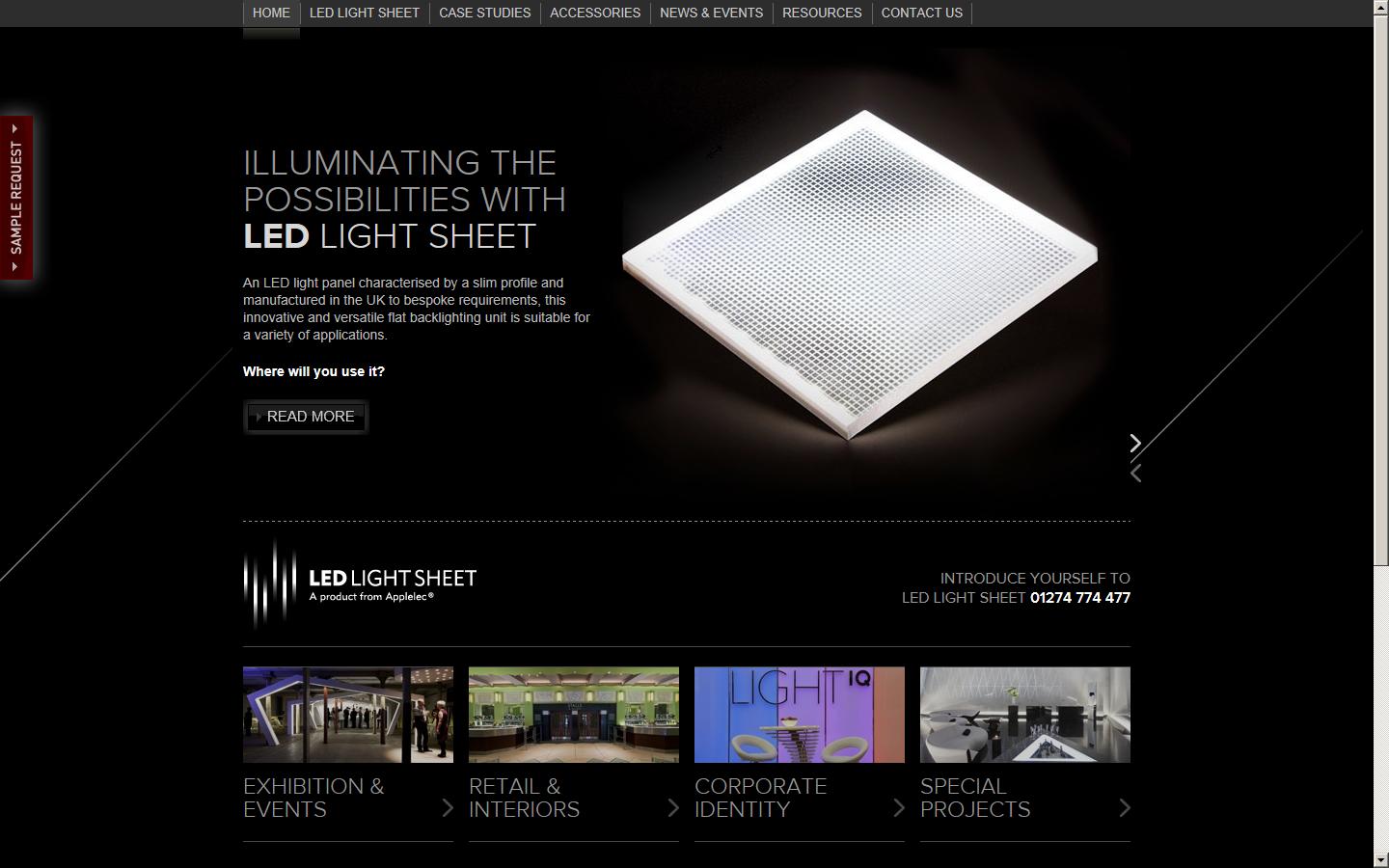 LED Light Sheet - Bradford Website