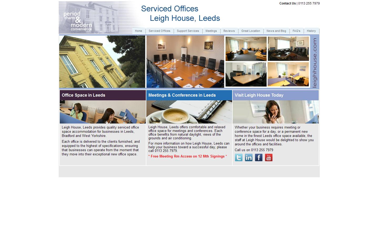 Leigh House Facilities Management Ltd Website